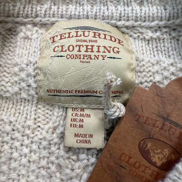 Women's Telluride Clothing Company Wool Blend Color Block Sweater Size M NWT - Picture 3 of 8